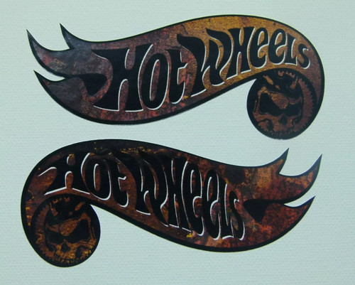 Hotwheels aufkleber usa - 2x,