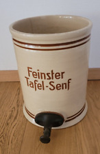 Alter Senftopf - Feinster Tafel-Senf - aus Keramik