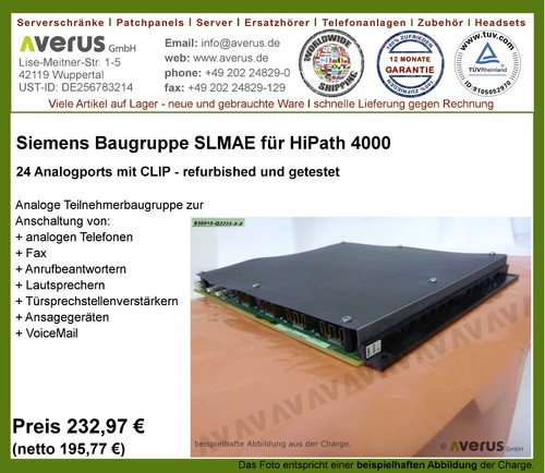 Siemens slmae für hipath 4000 - siemens,