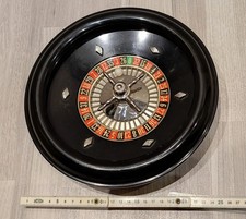 Sehr alter Roulette Kessel Wheel aus Bakelit Einsatz aus Metall Dm: 25 cm