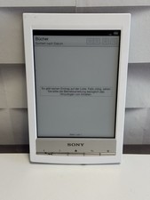 Sony Reader PRS T1 eBook Reader voll funktionsfähig Weiß Gebrauchsspuren