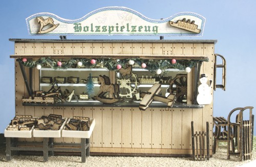 Holzspielzeugstand aus