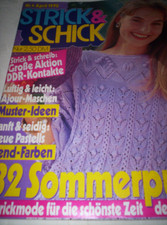 Strick&Schick, Nr. 4/1990 -32 Sommerpullis - mit Anleitungen