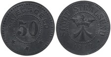 Deutschland - Stadt Stralsund 50 Pfennig 1917 - Notgeld Kleingeldersatz