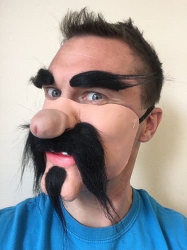 Lustig halbes gesicht dick - gesicht,