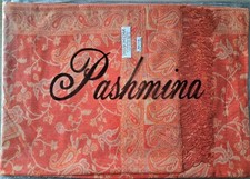 Pashmina Schal, 30% Seide; B 4-11; orange; neu! Topqualität!