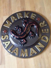 altes Blechschild MARKE SALAMANDER
