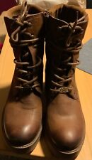Sansibar Leder Stiefel Stiefelette Boots Schuhe Gr.39 braun neu