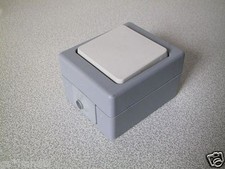 KOPP Taster AP FR STANDARD grau-weiss (IP44) Aufputz Schließerkontakt Impuls