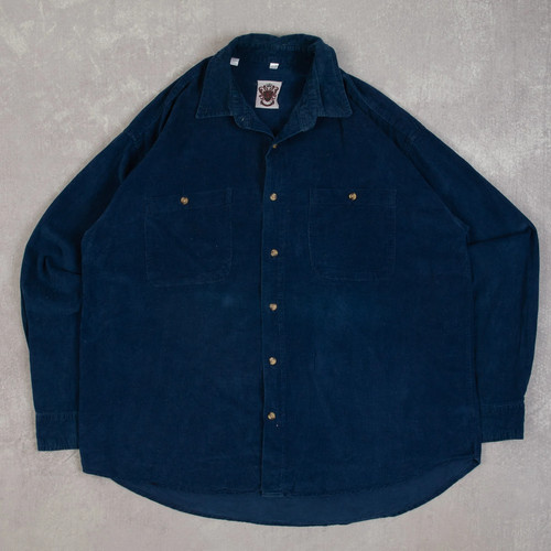 Vintage 90er cordhemd herren - cordhemd, l