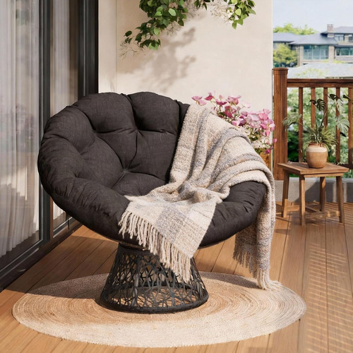 Papasansessel drehbar rattan - papasansessel,