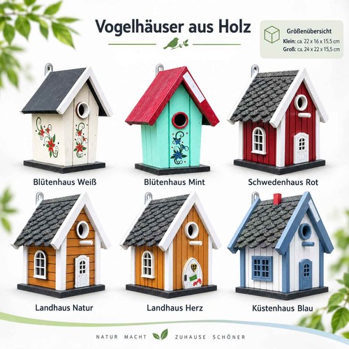 Vogelhaus holz garten deko - vogelhaus,