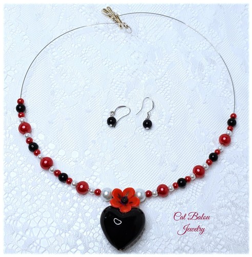 Herz kette collier schwebend - collier,