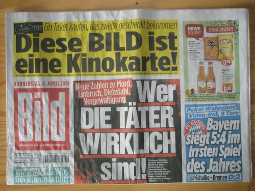 Bildzeitung 2019 ein - bildzeitung,