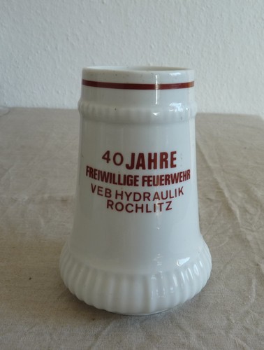 Ddr feuerwehr bierkrug 40 - ddr,