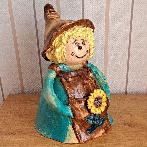 Keramik dekofigur mädchen mit - keramik,