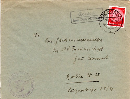 1938 landpost stempel - landpost,