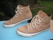 Original CONVERSE Chucks Taylor Sneaker HI, Gr. 46,5, Braun, Gefüttert, Leder