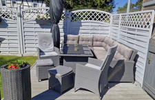 8-teiliges Polyrattan Lounge