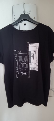 Monari shirt schwarz mit - shirt,