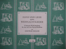 Hans und Liese spielen Weihnachtslieder Noten Sopran Blockflöte, unbenutzt.