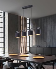 RL Live Your Light Tommy R30334079 Pendelleuchte Metall Schwarz Matt Stoffschirm