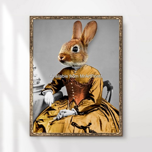 Hase kaninchen kunstdruck - hase,