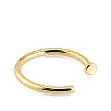 Tapsi´s Coolbodyart®| Nasenpiercing Hoop Ring 14 Karat Gold 8mm - 10mm