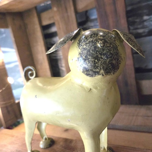 Mops figur metall hundefigur - mops,
