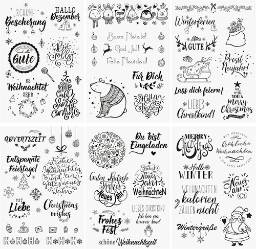 Weihnachtsstempel clear - weihnachtsstempel, 6
