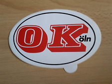 Sticker Köln - Aufkleber Auto oval, ca. 17 cm x 11 cm