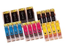 20 Druckerpatronen für Canon PIXMA IP4200 IP4300 IP4500 MP520 MP610 MP530 MP500