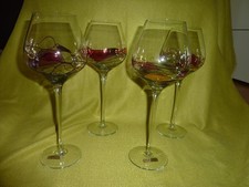 4 wunderschöne Rotwein-Gläser *** K&K styling West Germany