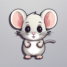Car Decal Sticker Mouse Decal