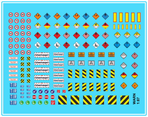 Waterslide decal h0 lkw - waterslide,