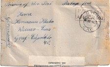 Kriegsgefangenenpost/Deutscher Internierter 1943 East Africa Zensur East Africa