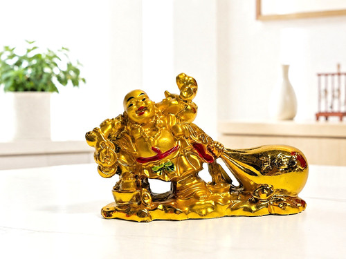 Lachender buddha mönch - buddha,