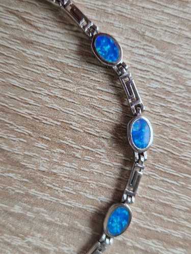 Armband echt silber - armband, opal