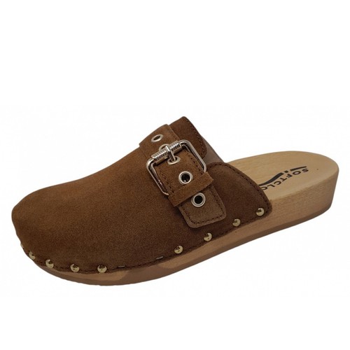 Softclox leslie clogs braun - leslie,