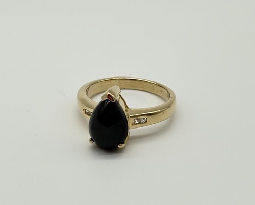 Ring aus 375er - mit, onyx