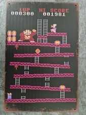Donkey Kong Retro Blechschild