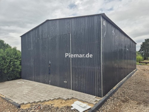 Blechgarage halle 6x8x3 65m - blechgarage,
