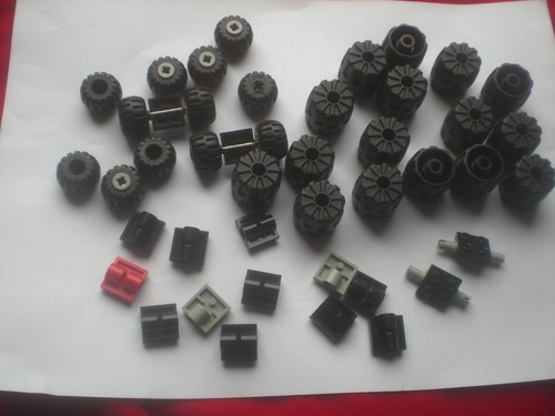 42x lego hartplastik räder - 42x,