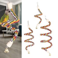Bunte Vogel Seilstange, Hängendes Papageien Kletterseil, für Wellensittich,