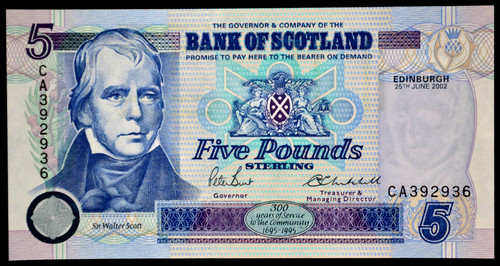 Bank scotland 2002 burt - bank, scotland,