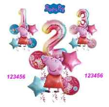 Peppa Wutz Folienballon Peppa Pig Ballons Zahl 1 2 3 4 5 6 Mädchen Geburtstag