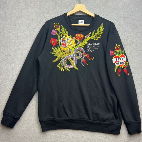 Zara sweatshirt schwarz - m,