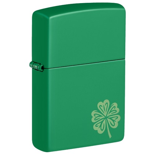 Zippo grass green matte - green, lucky