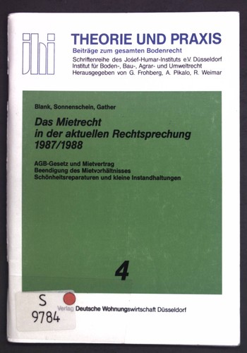 Das mietrecht der aktuellen - der,