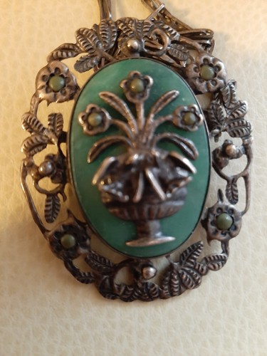 Große vintage brosche - große,